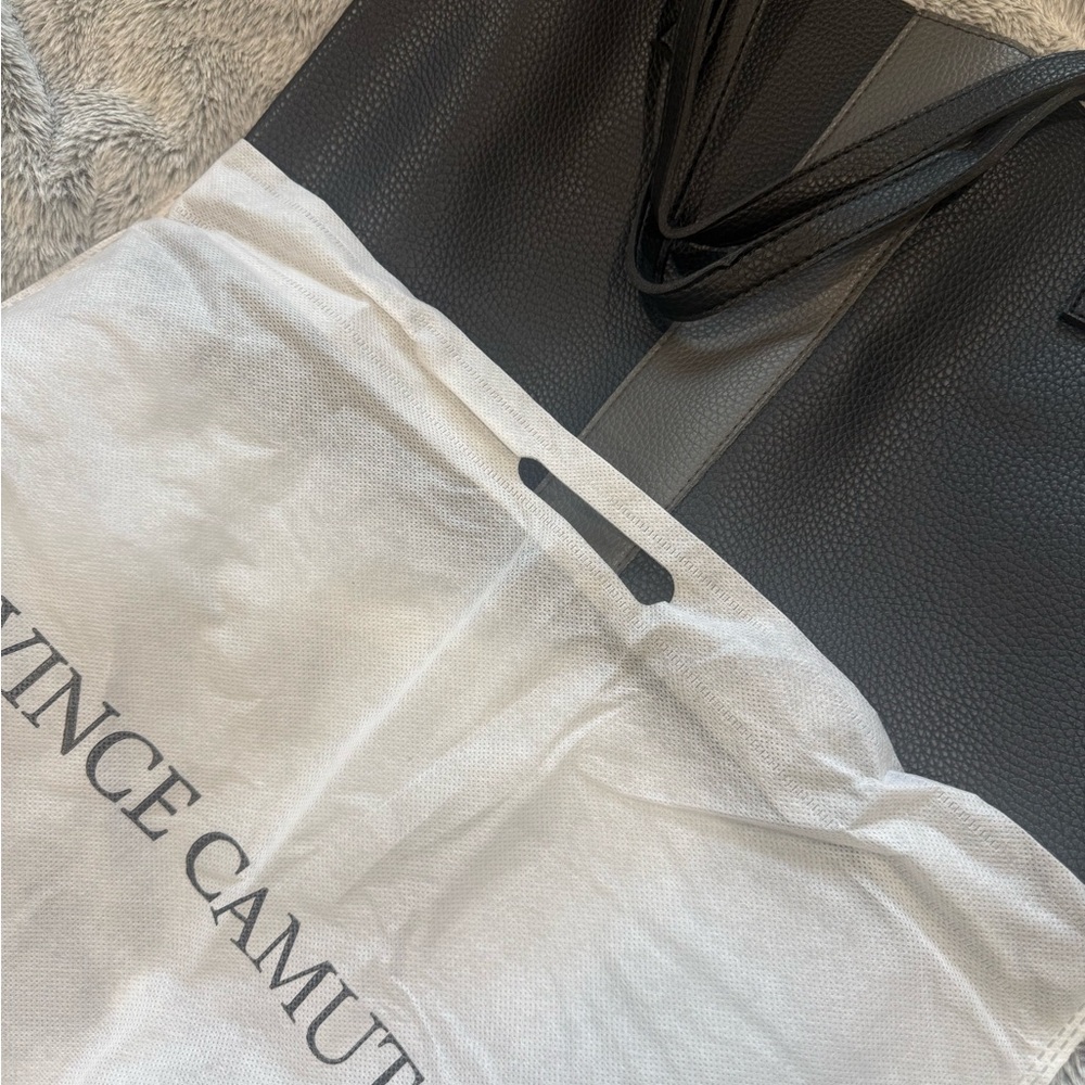 Vince Camuto Brown Vegan Leather Tote